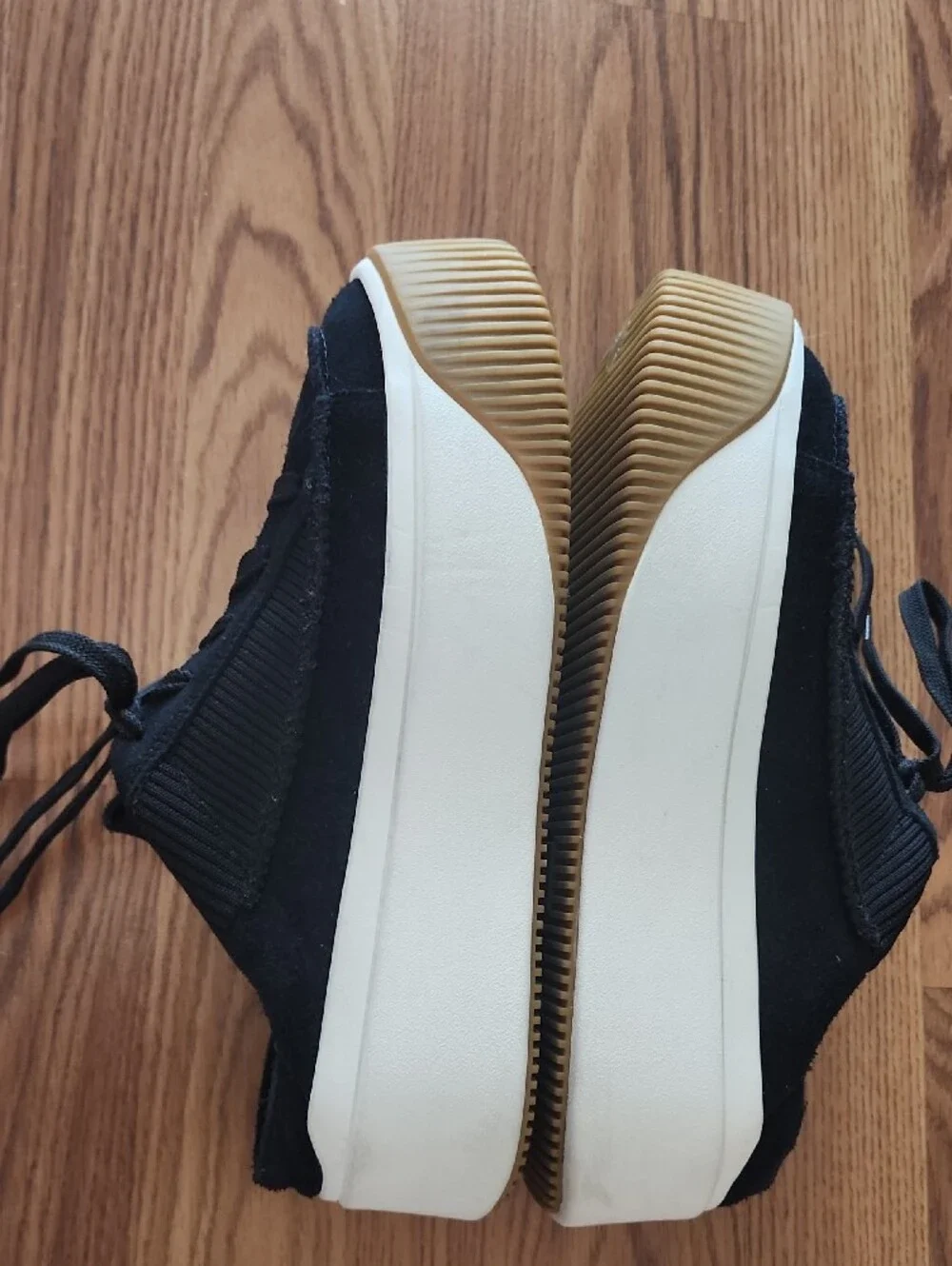 Ugg Platform Suede Mule Sneakers With Gum Shoe Soles